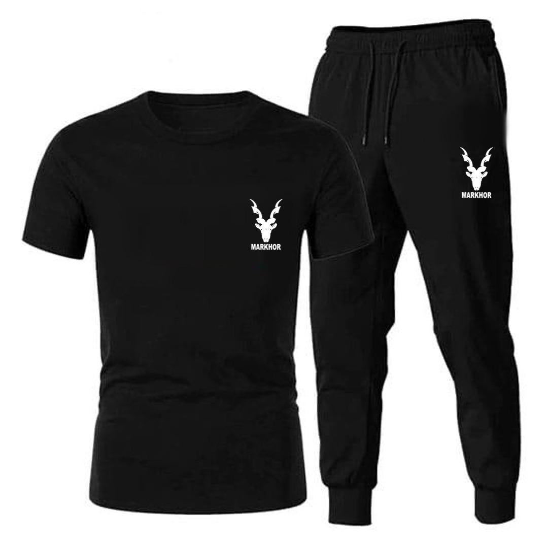 Men's Cotton Printed Track Suit - 2 Pcs Set